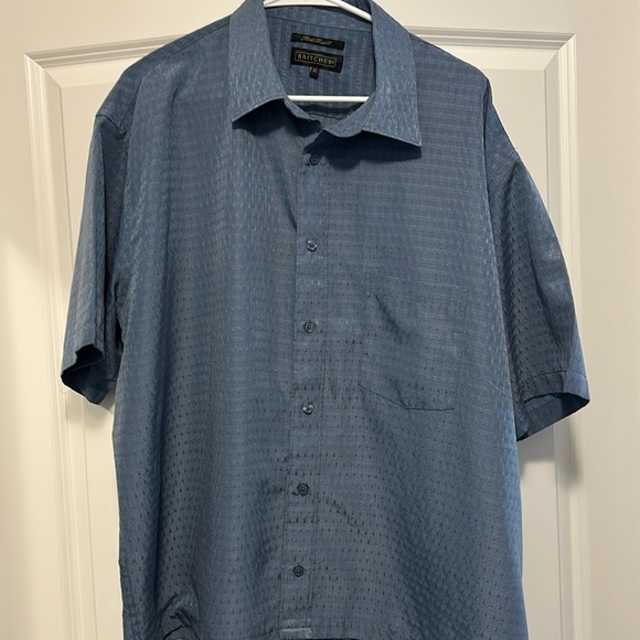 Men’s casual/ dress button down short sleeve shirt - Picture 1 of 10